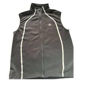 Brooks Running Vest Mens Size Medium Black Full Zip Lightweight Vented